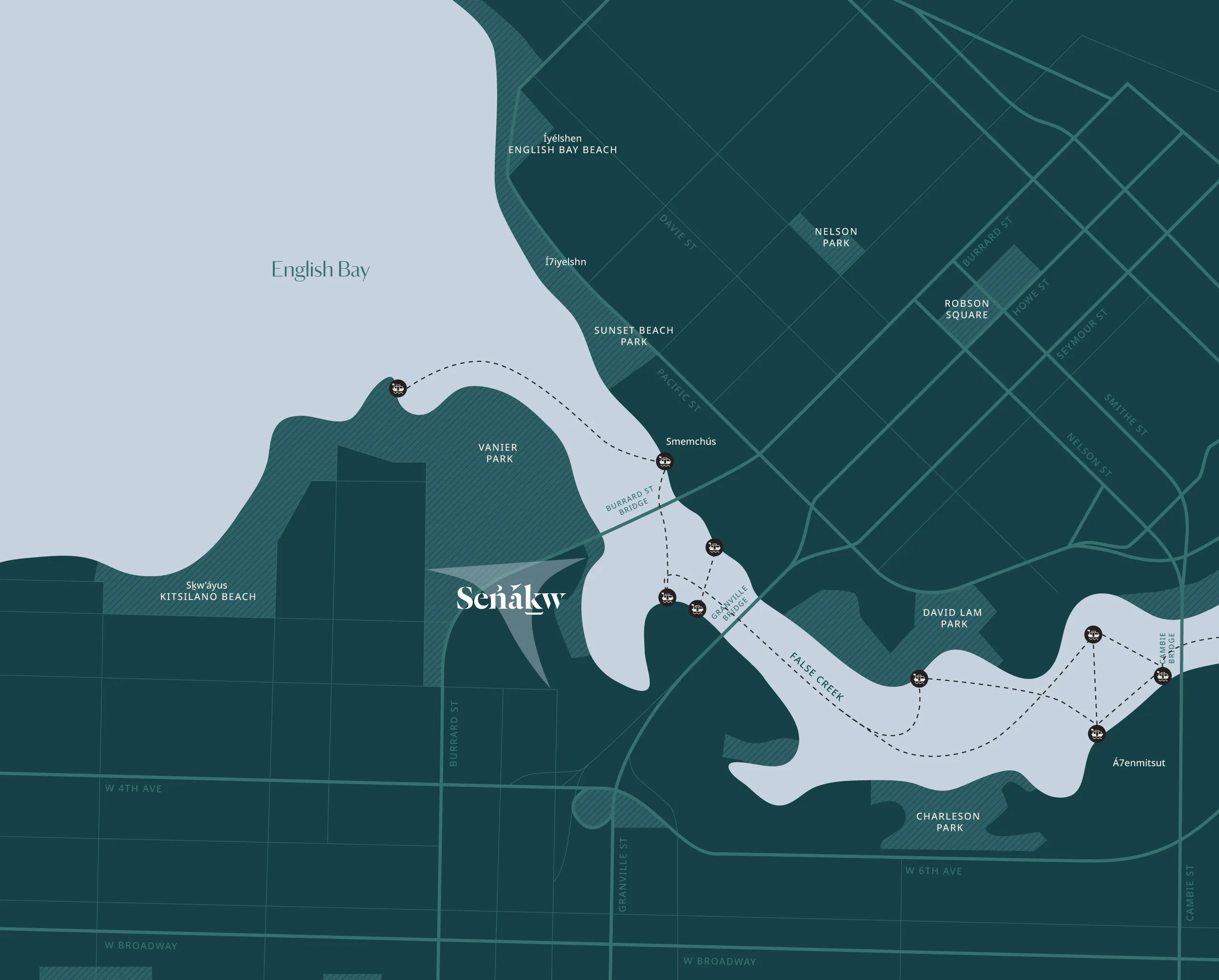 water taxi map