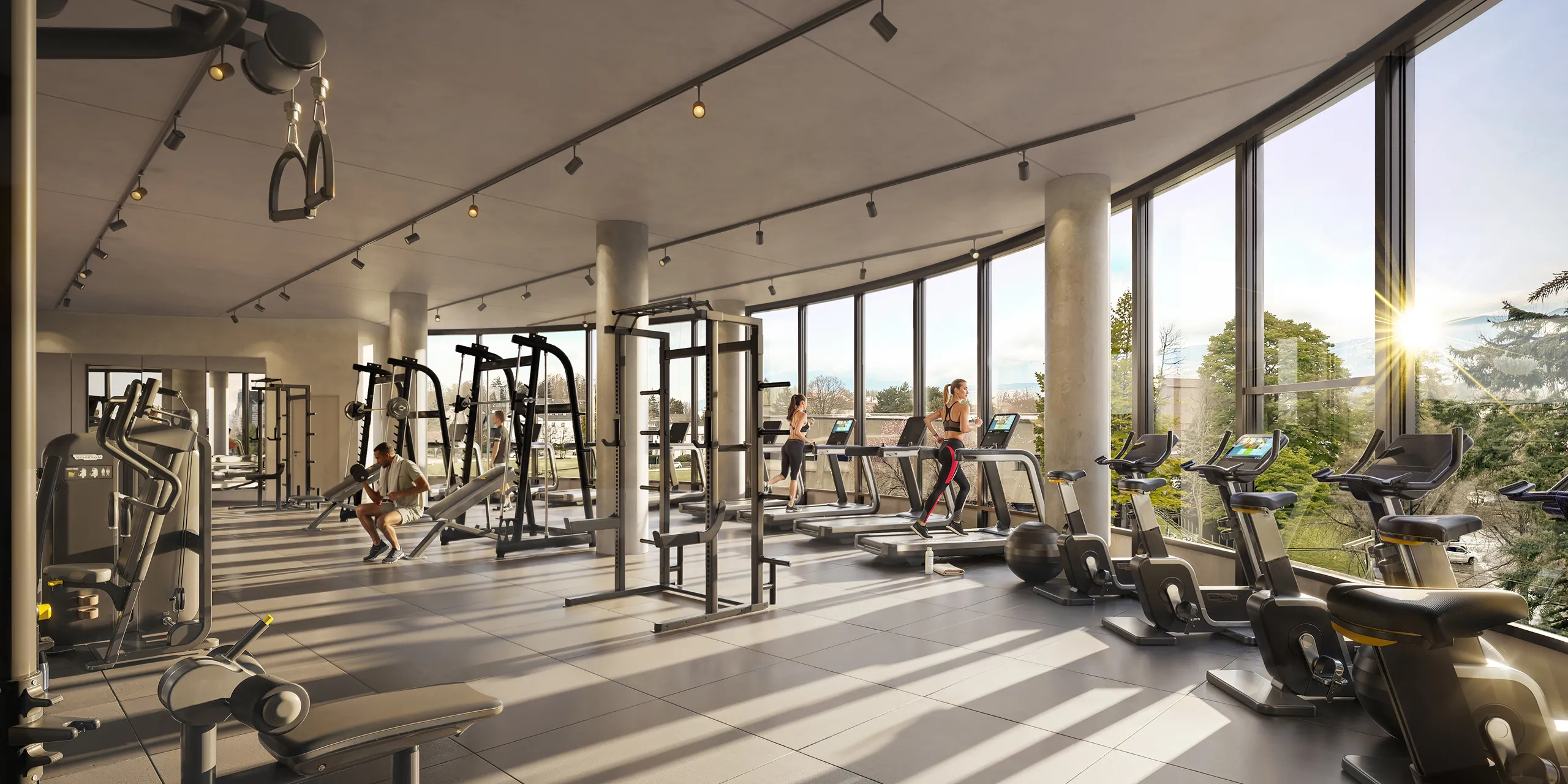 Train the way you want, with ample room for cardio, weights, yoga, and more.